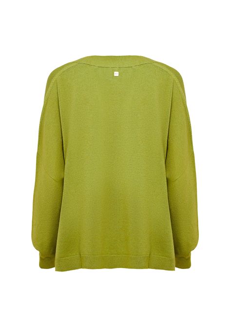 Maglia Scollo V Tè verde Manila Grace | M432VUMA636